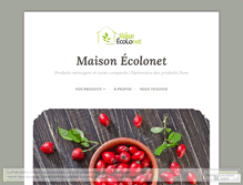 Tablet Screenshot of maisonecolonet.com